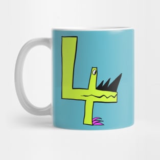 Monster Number 4 - happy 4th birthday Mug